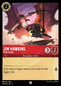 110/204 Jim Hawkins - Thrill Seeker Common Disney Lorcana into the inklands