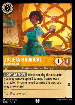 013/204 Julieta Madrigal - Excellent Cook Disney Lorcana Ursula’s Return Uncommon