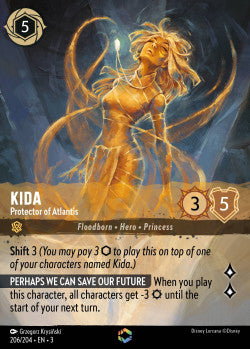 206/204 Kida - Protector of Atlantis Disney Lorcana into the inklands Enchanted