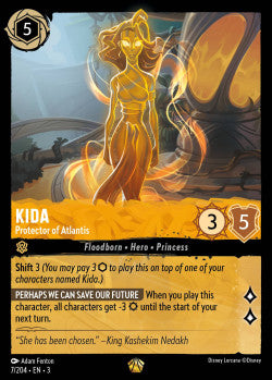 007/204 Kida - Protector of Atlantis Disney Lorcana into the inklands Legendary