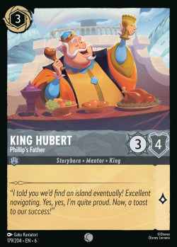 179/204 Disney Lorcana Azurite Sea King Hubert - Phillip's Father Common