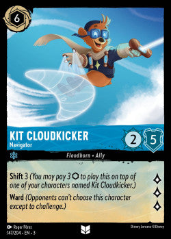 Kit Cloudkicker - Navigator Disney Lorcana into the inklands Uncommon 147/204 FOIL
