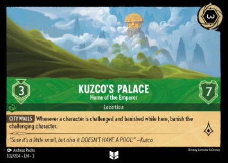 102/204 Kuzco's Palace - Home of the Emperor Disney Lorcana into the inklands Uncommon