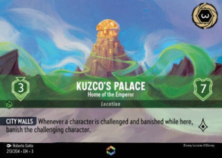 213/204 Kuzco's Palace - Home of the Emperor  Disney Lorcana into the inklands Enchanted