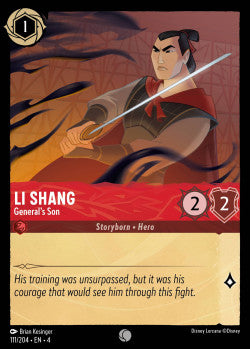 111/204 Li Shang - General's Son Disney Lorcana Ursula’s Return Common