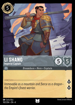 182/204 Li Shang - Imperial Captain Disney Lorcana Ursula’s Return Uncommon