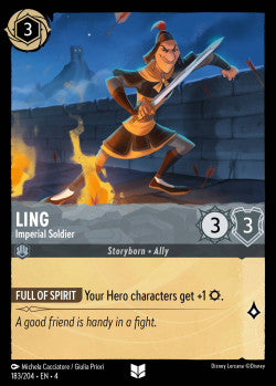 183/204 Ling - Imperial Soldier Disney Lorcana Ursula’s Return Uncommon