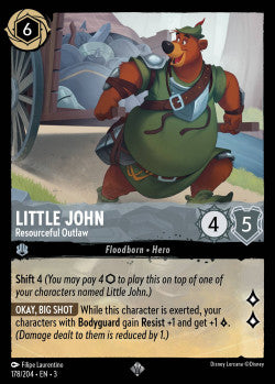 178/204 Little John - Resourceful Outlaw Super Disney Lorcana into the inklands Super Rare