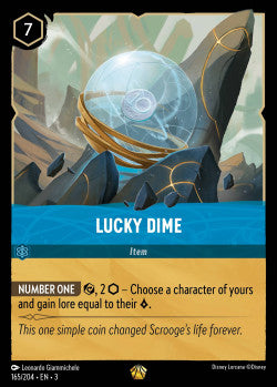 165/204 Lucky Dime Disney Lorcana into the inklands Legendary