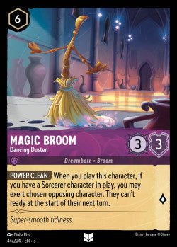 Magic Broom - Dancing Duster Disney Lorcana into the inklands Uncommon 044/204 FOIL