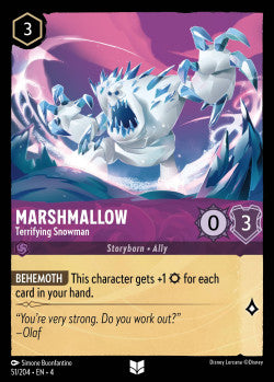 051/204 Marshmallow - Terrifying Snowman Disney Lorcana Ursula’s Return Uncommon