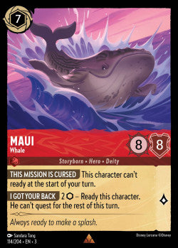 114/204 Maui - Whale Rare Disney Lorcana into the inklands