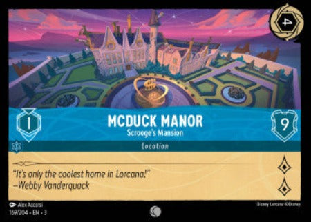 169/204 Manor - Scrooge's Mansion Disney Lorcana into the inklands Common