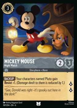 187/204 Disney Lorcana Azurite Sea Mickey Mouse – Nightwatchman Uncommon