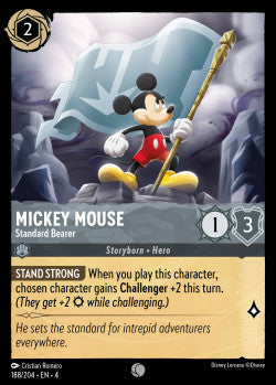 188/204 Mickey Mouse - Standard Bearer Disney Lorcana Ursula’s Return Common