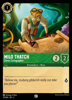 079/204 Milo Thatch - Clever Cartographer Common Disney Lorcana into the inklands