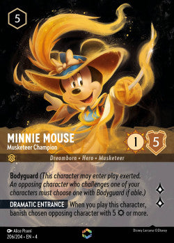 206/204 Minnie Mouse - Musketeer Champion Disney Lorcana Ursula’s Return Enchanted