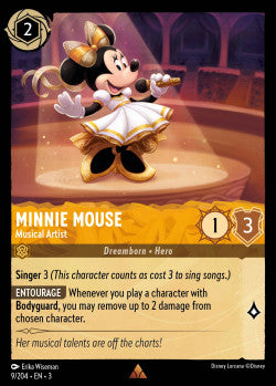 009/204 Minnie Mouse - Musical Artist Disney Lorcana into the inklands Rare