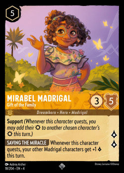 018/204 Mirabel Madrigal - Gift of the Family Disney Lorcana Ursula’s Return Super Rare