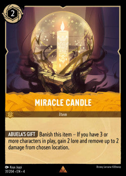 031/204 Miracle Candle Disney Lorcana Ursula’s Return Rare