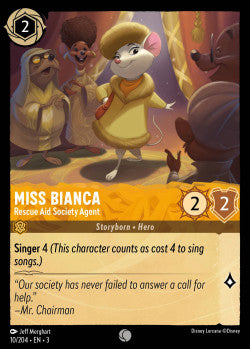 010/204 Miss Bianca - Rescue Aid Society Agent Disney Lorcana into the inklands Common