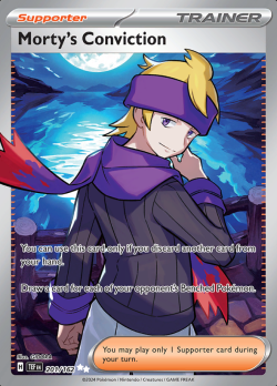 Pokemon Morty's Conviction  Temporal Forces Ultra Rare 201/162