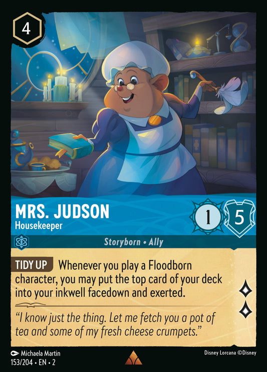 153/204 Mrs. Judson - Housekeeper Disney Lorcana Rise of the Floodborn Rare