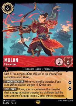 114/204 Mulan - Elite Archer Disney Lorcana Ursula’s Return Legendary