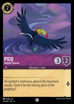 055/204 Pico - Helpful Toucan Disney Lorcana Ursula’s Return Common