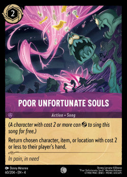 060/204 Poor Unfortunate Souls Disney Lorcana Ursula’s Return Common