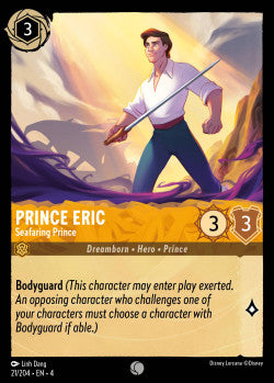 021/204 Prince Eric - Seafaring Prince Disney Lorcana Ursula’s Return Common