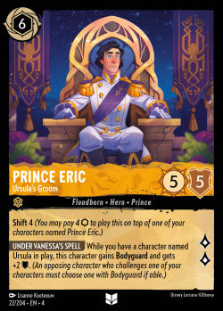 022/204 Prince Eric - Ursula's Groom Disney Lorcana Ursula’s Return Uncommon