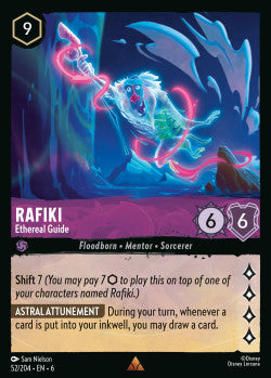 52/204 Disney Lorcana Azurite Sea Rafiki - Ethereal Guide Rare