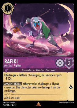 054/204 Rafiki - Mystical Fighter Disney Lorcana into the inklands Rare