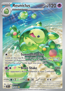 171/162 Pokemon Reuniclus  Temporal Forces Illustration Rare