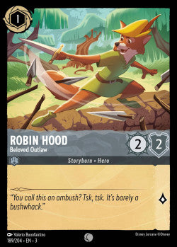 189/204 Robin Hood - Beloved Outlaw Common Disney Lorcana into the inklands