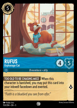 Rufus - Orphanage Cat Disney Lorcana into the inklands Common 153/204
