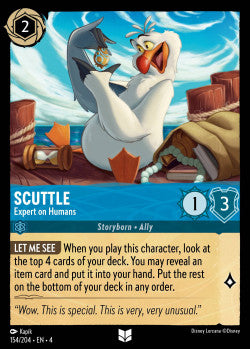 154/204 Scuttle - Expert on Humans Disney Lorcana Ursula’s Return Uncommon