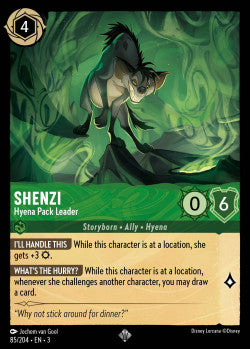 085/204 Shenzi - Hyena Pack Leader Super Disney Lorcana into the inklands Rare