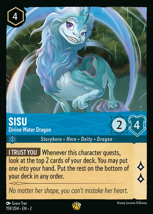 159/204 Sisu - Divine Water Dragon Disney Lorcana Rise of the Floodborn Legendary