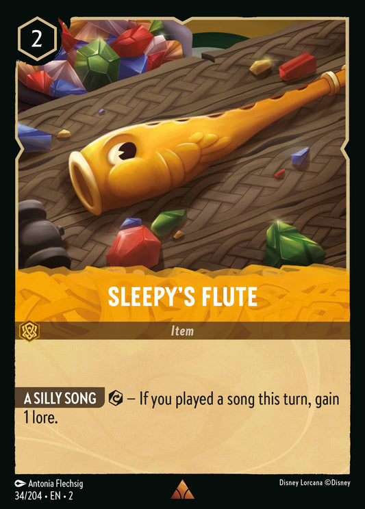 034/204 Sleepy's Flute Disney Lorcana Rise of the Floodborn Rare