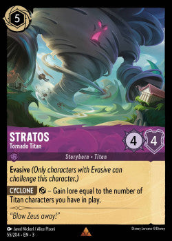 055/204 Stratos - Tornado Titan Disney Lorcana into the inklands Rare