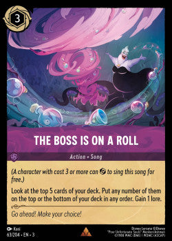 063/204 The Boss is on a Roll Disney Lorcana into the inklands Rare