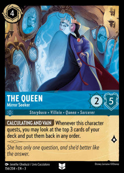 156/204 The Queen - Mirror Seeker Disney Lorcana into the inklands Uncommon