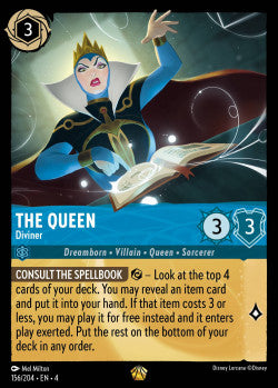 156/204 The Queen - Diviner Disney Lorcana Ursula’s Return Legendary