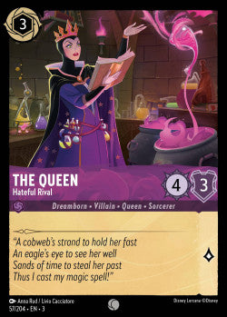 The Queen - Hateful Rival Disney Lorcana into the inklands Common 057/204 FOIL