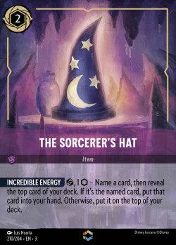 210/204 The Sorcerer's Hat Disney Lorcana into the inklands Enchanted