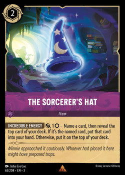 065/204 The Sorcerer's Hat Disney Lorcana into the inklands Rare