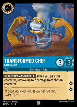 157/204 Transformed Chef - Castle Stove Disney Lorcana Ursula’s Return Common