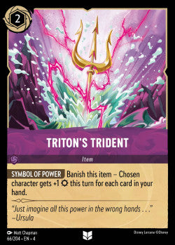 066/204 Triton's Trident Disney Lorcana Ursula’s Return Uncommon